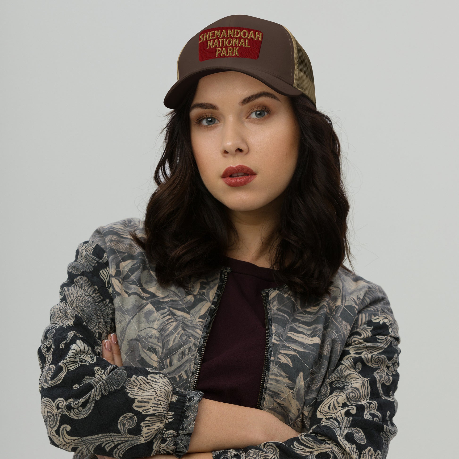 Shenandoah National Park Sign Embroidered Trucker Hat Park Service Apparel