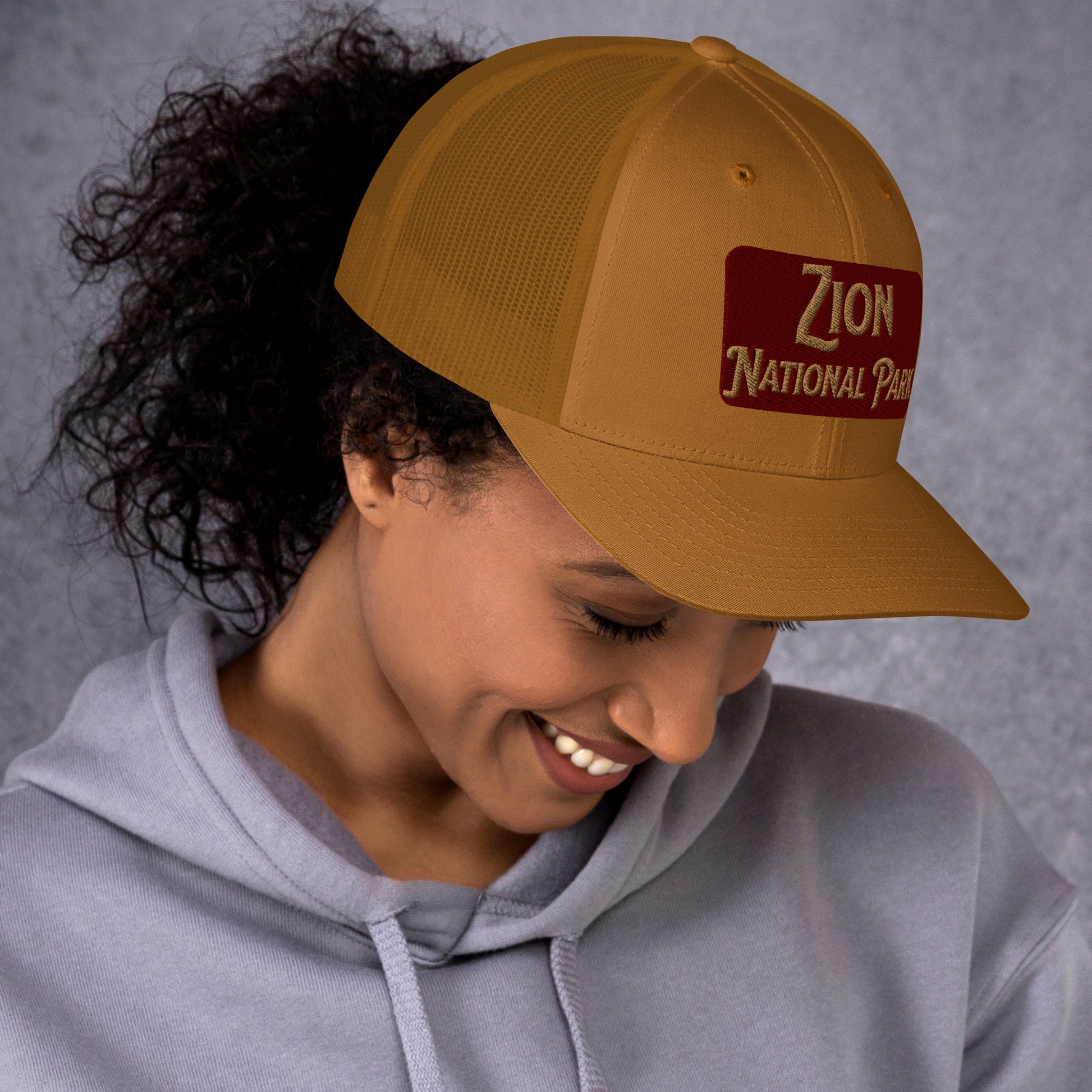 Zion National Park Sign Trucker Cap Park Service Apparel