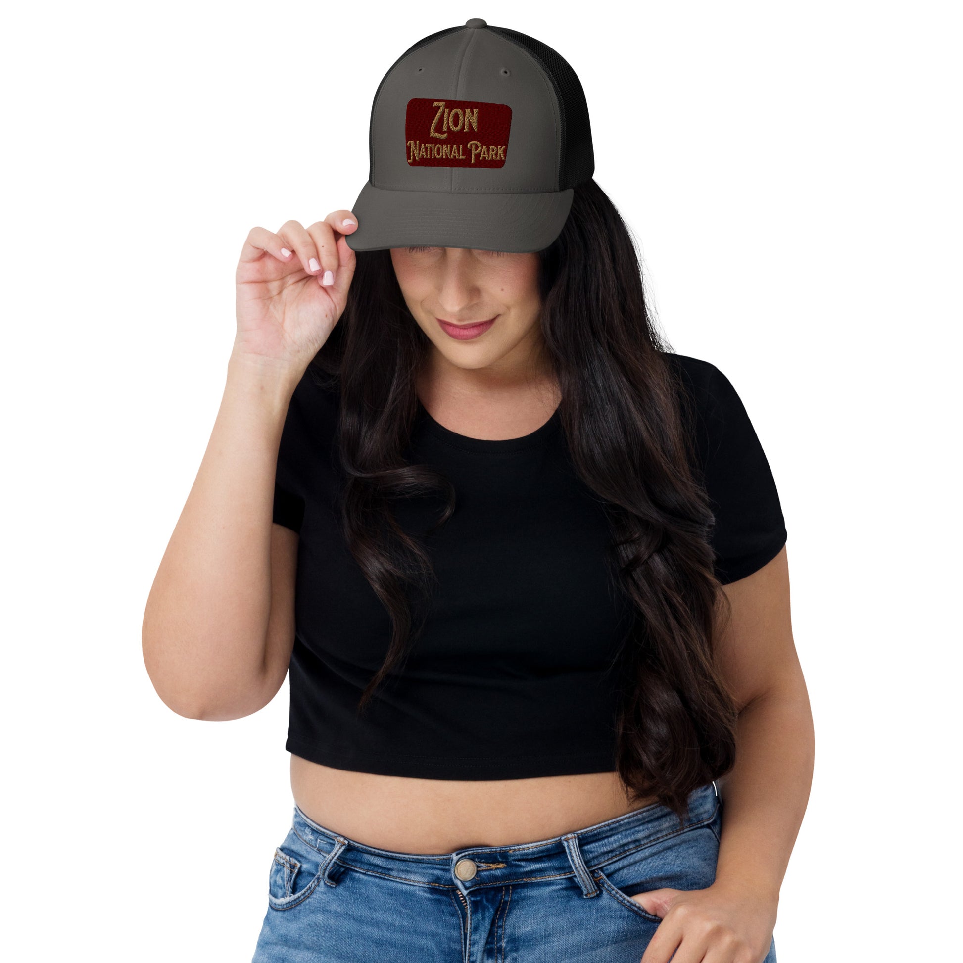Zion National Park Sign Trucker Cap Park Service Apparel