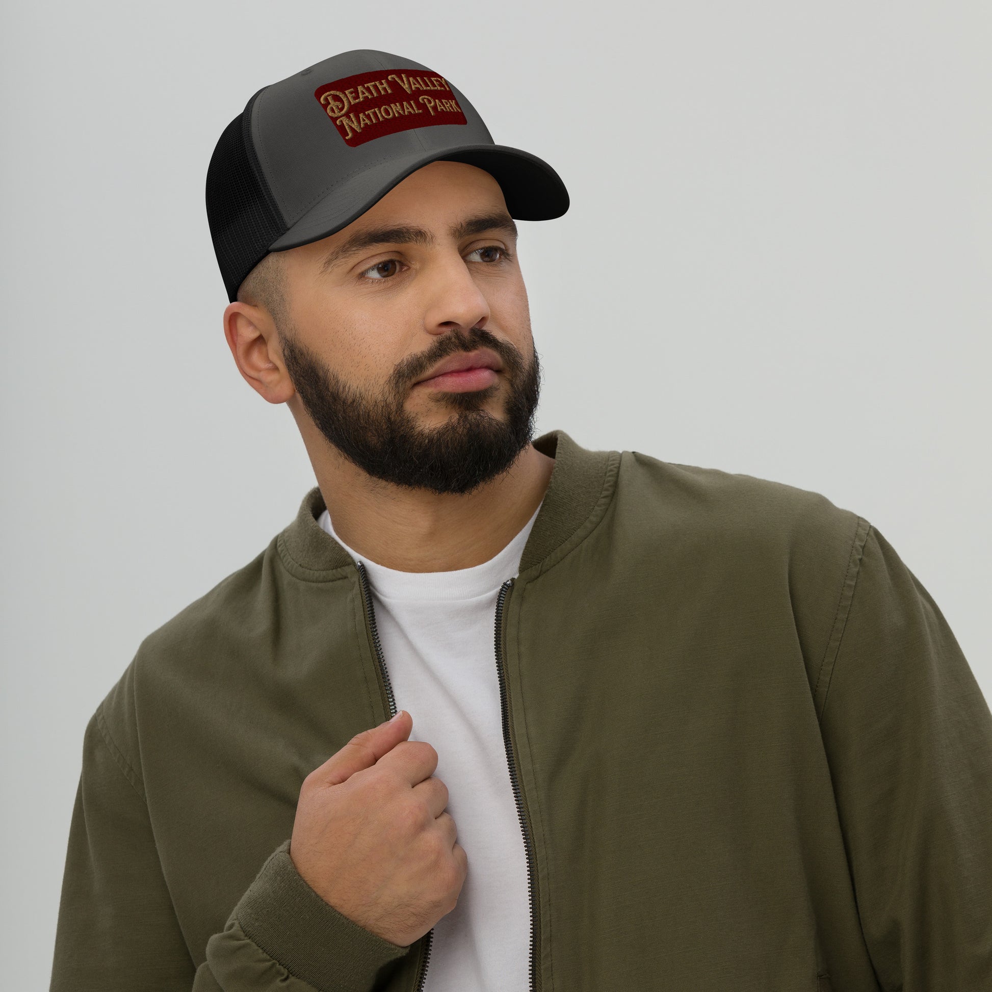 Death Valley National Park Sign Embroidered Trucker Cap Park Service Apparel