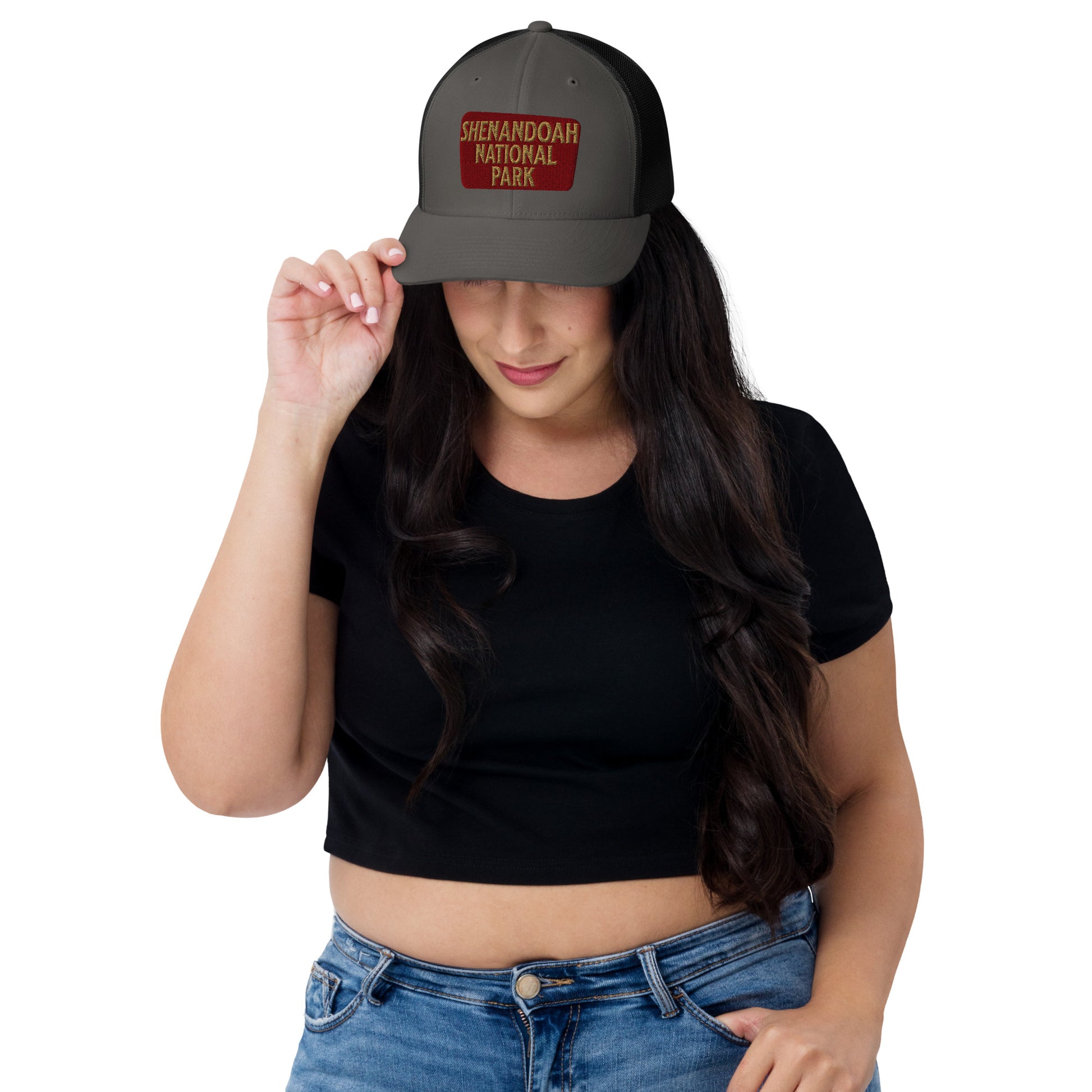 Shenandoah National Park Sign Embroidered Trucker Hat Park Service Apparel