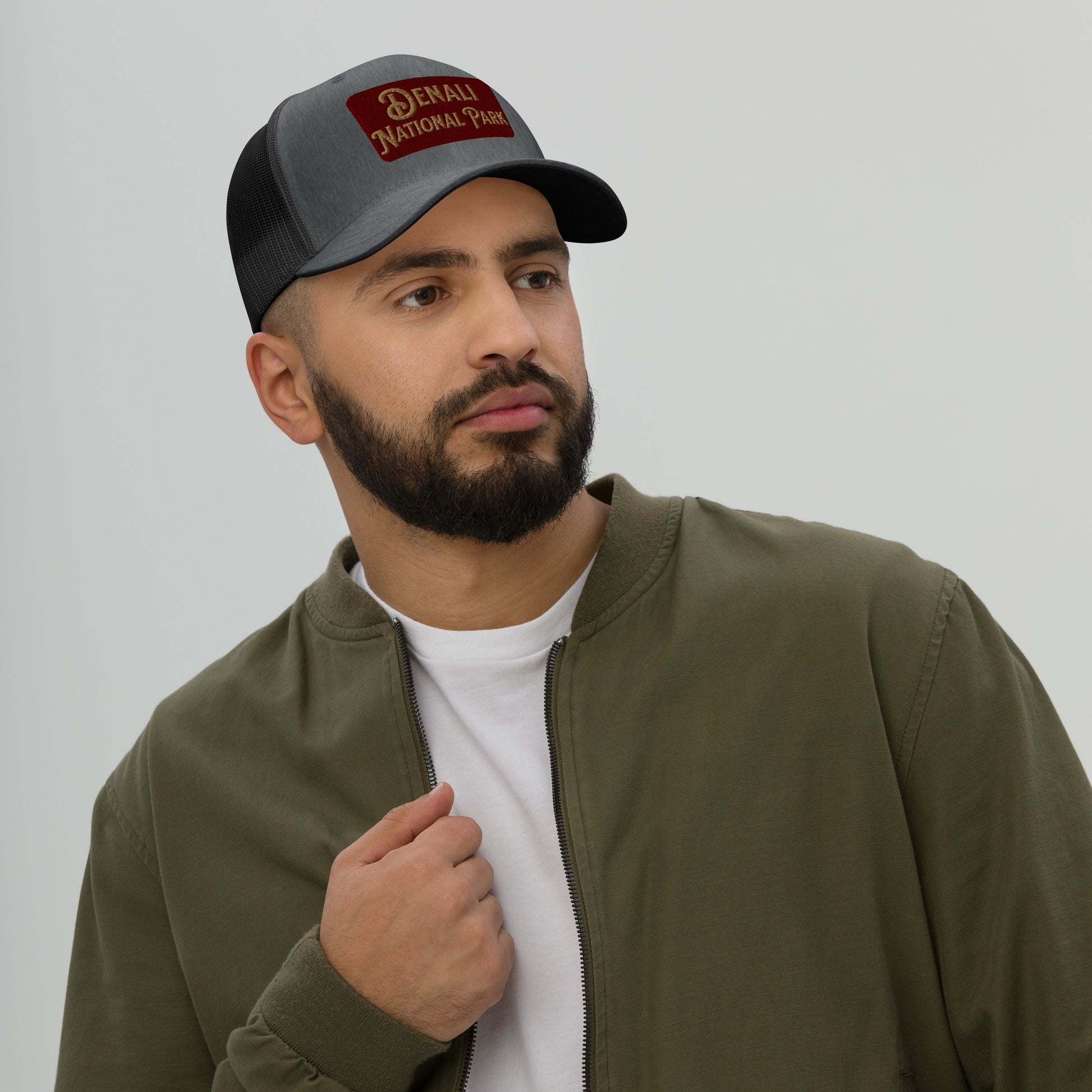 Denali National Park Sign Embroidered Trucker Hat Park Service Apparel