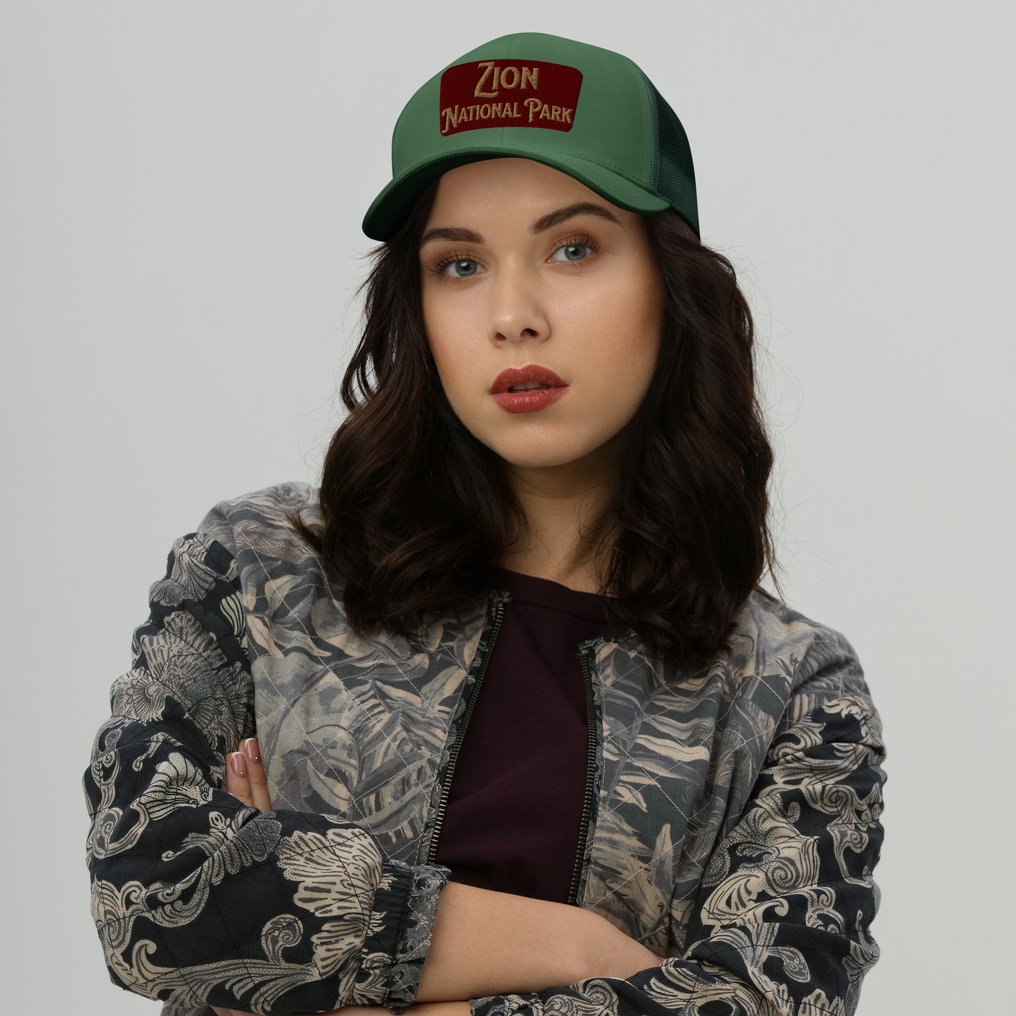 Zion National Park Sign Trucker Cap Park Service Apparel