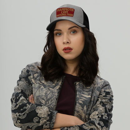 Mammoth Cave National Park Sign Embroidered Trucker Hat Park Service Apparel