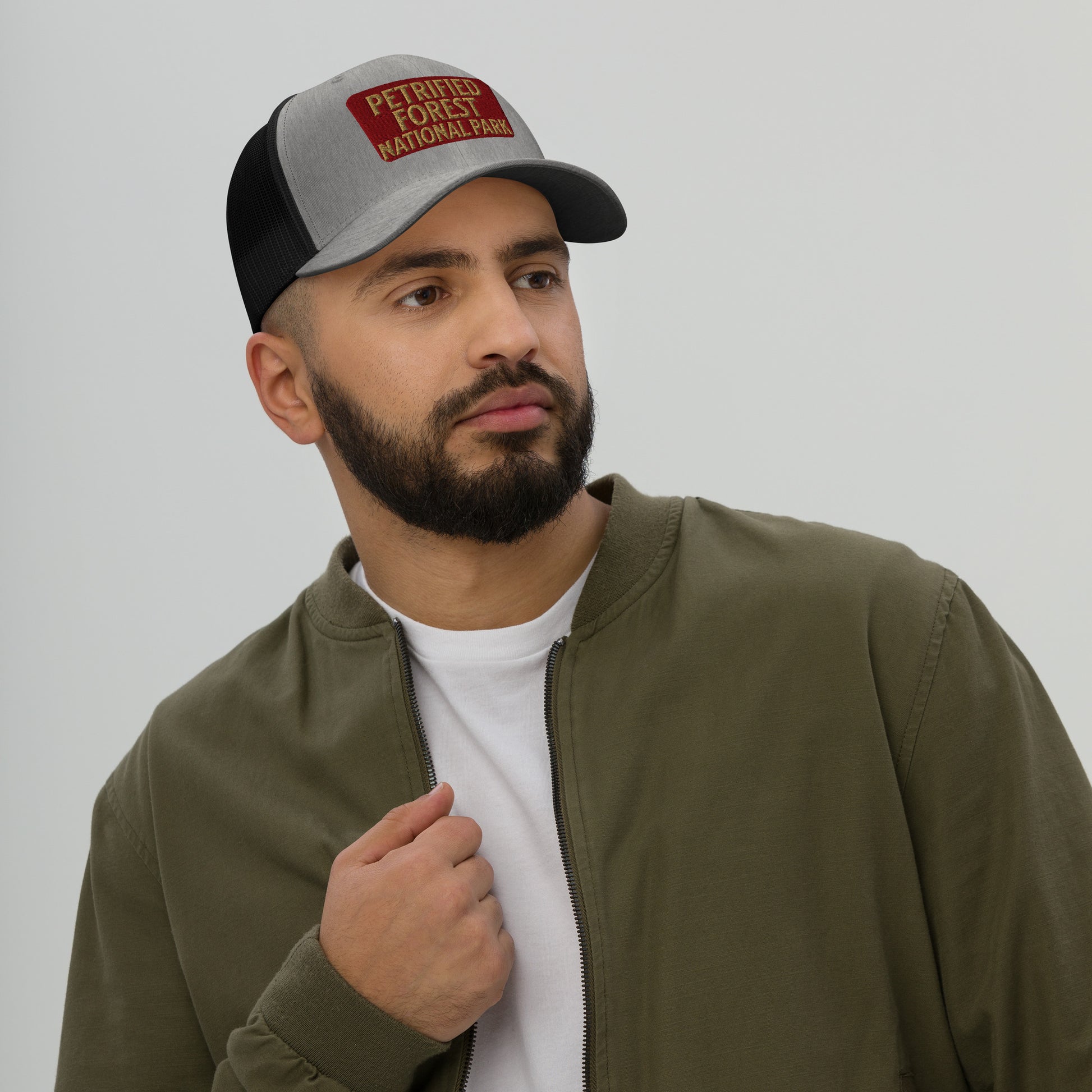 Petrified Forest National Park Sign Embroidered Trucker Hat Park Service Apparel