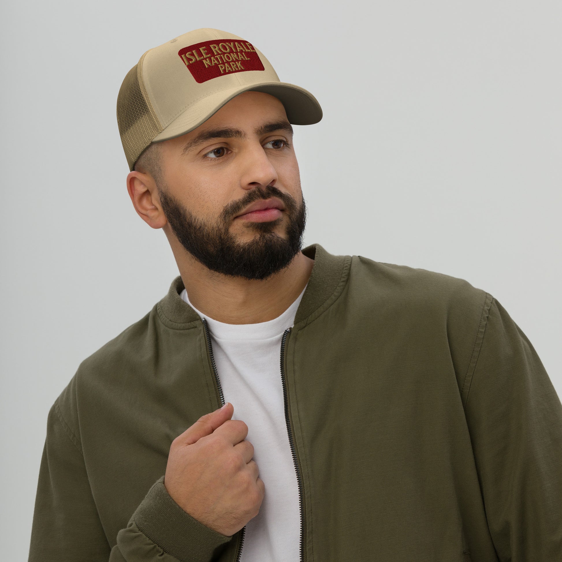 Isle Royale National Park Sign Embroidered Trucker Hat Park Service Apparel