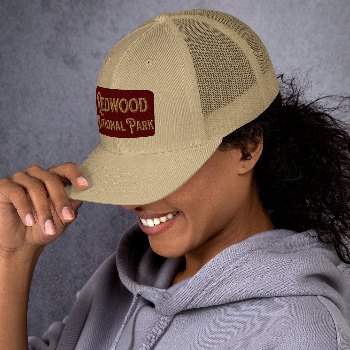 Redwood Embroidered National Park Trucker Hat hat Park Service Apparel