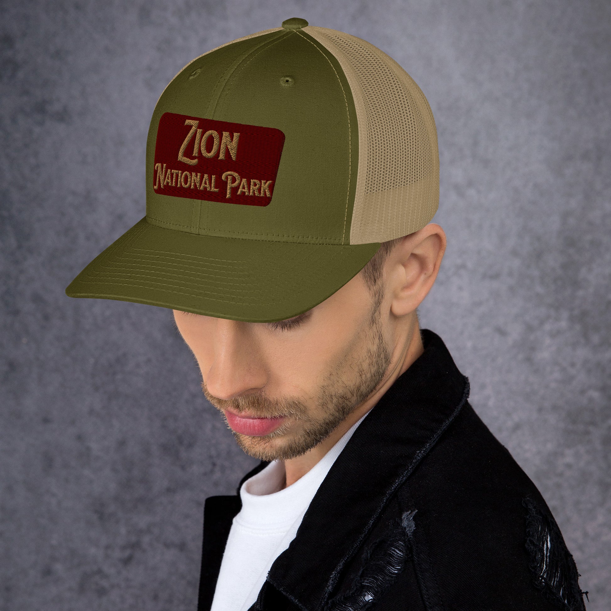 Zion National Park Sign Trucker Cap Park Service Apparel