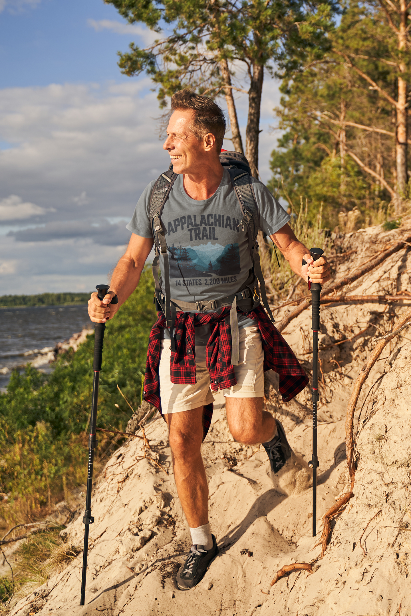 Appalachian Trail 14 States 2200 Miles Unisex Fit Soft T-Shirt Printify