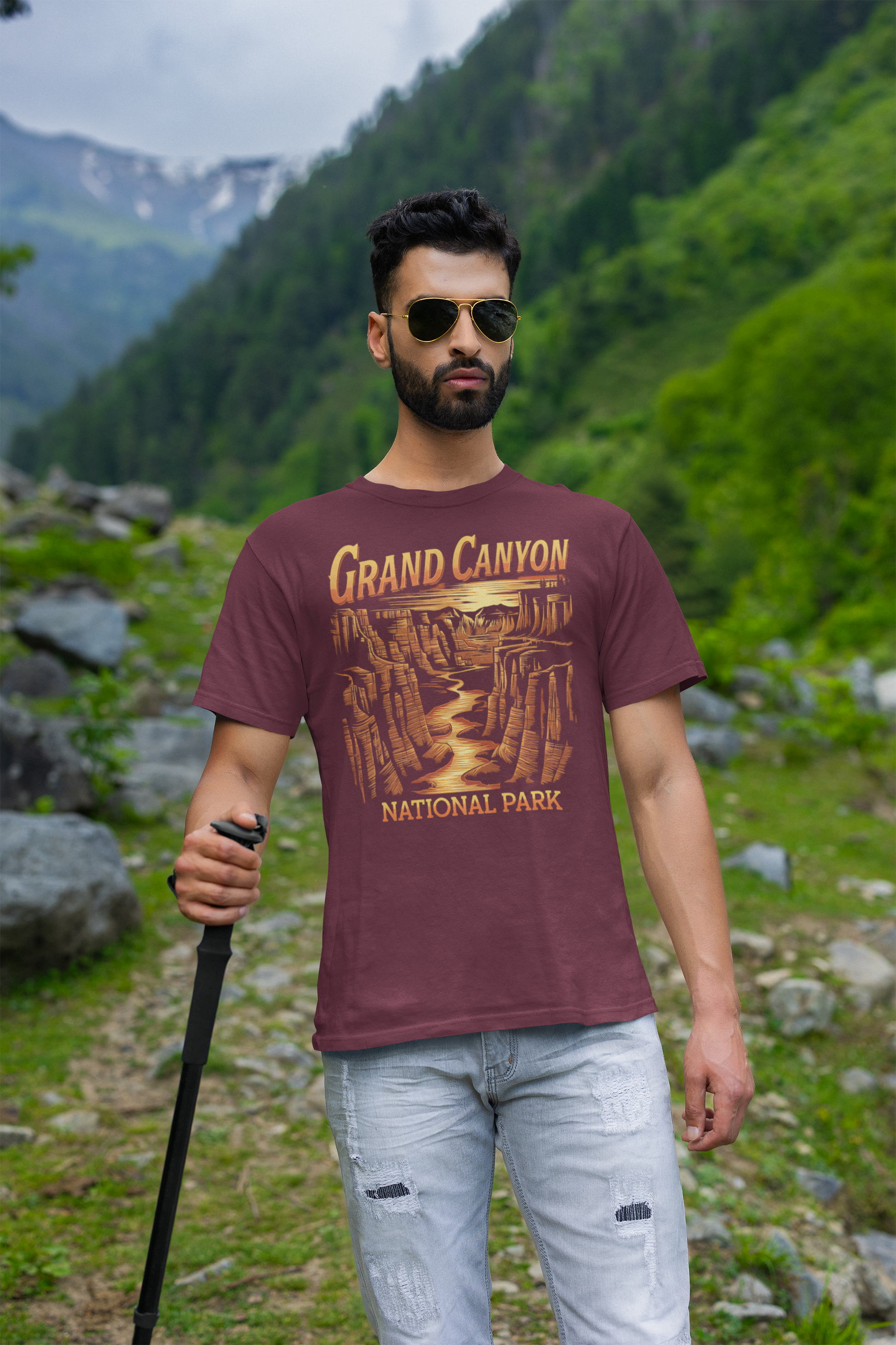 Grand Canyon National Park Unisex Fit Softstyle T-Shirt Canyon View Printify