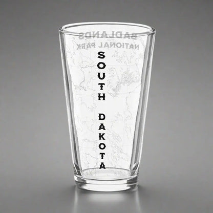 Badlands National Park Topographic Pint Glass - Park Service Apparel
