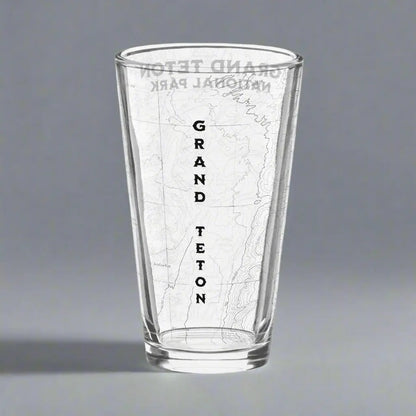Grand Teton National Park Topographic Pint USGS Topo Map - Park Service Apparel