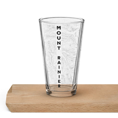 Mount Rainier Topographic Pint Glass Park Service Apparel