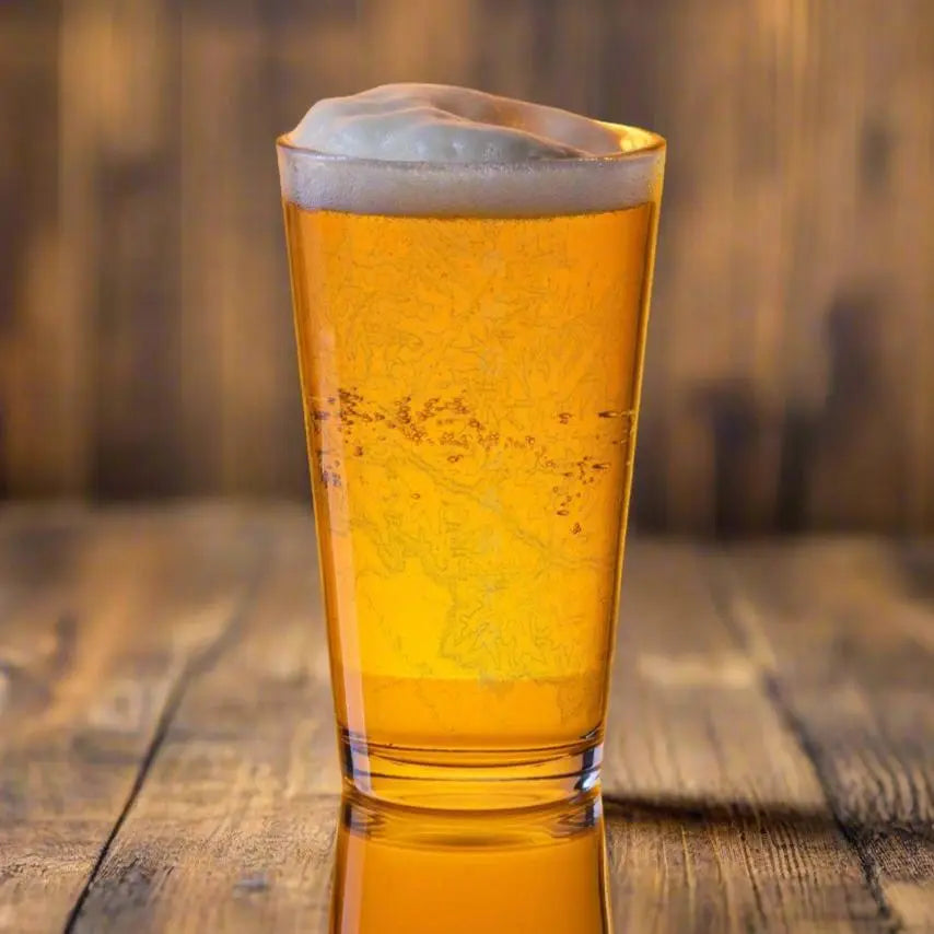 Grand Canyon National Park Topographic Map Pint Glass - Park Service Apparel