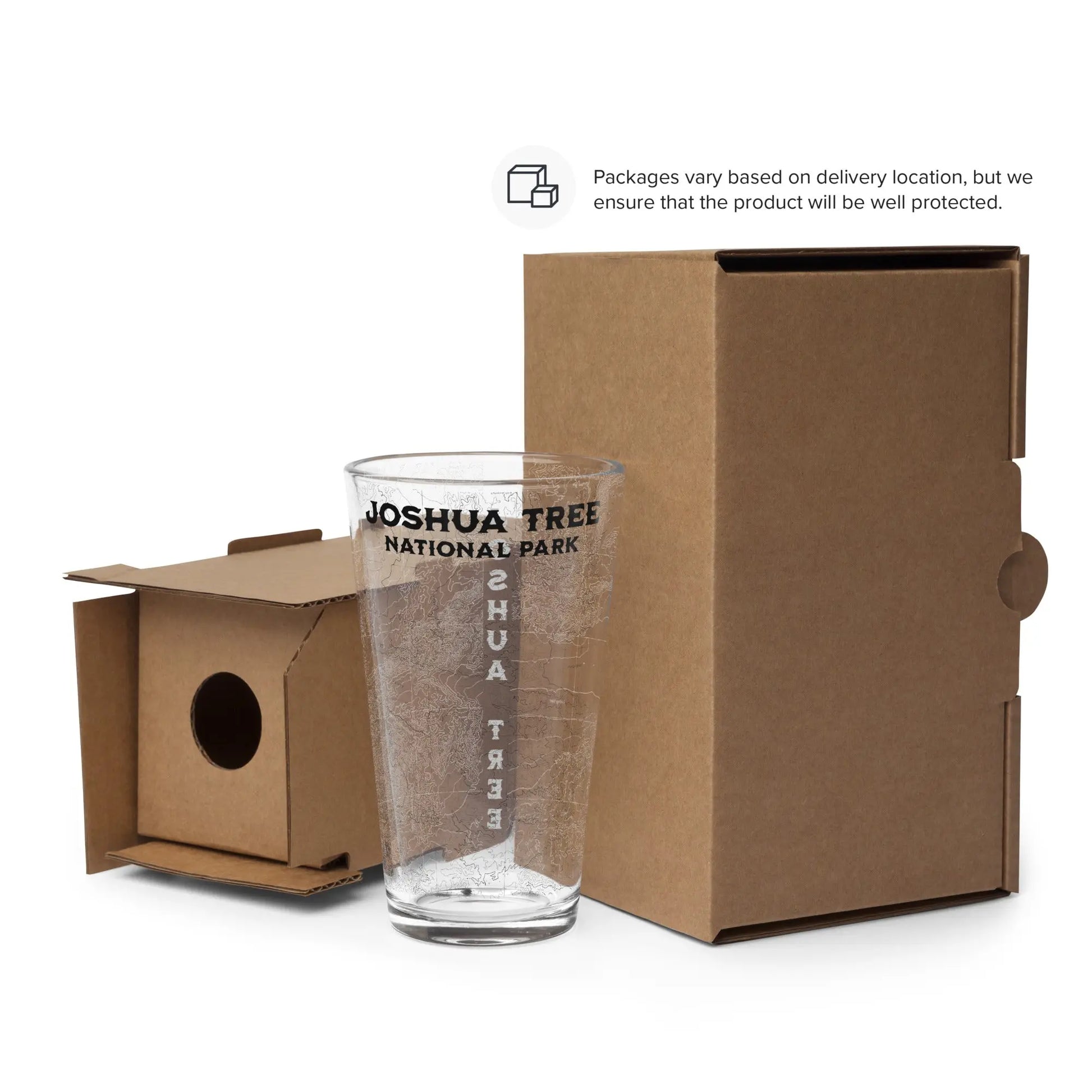 Joshua Tree National Park Topographic Pint Glass - Park Service Apparel