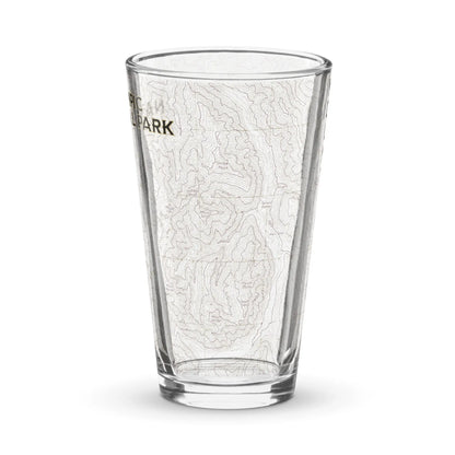 Olympic National Park Topographic Pint Glass Real USGS Topo Map - Park Service Apparel