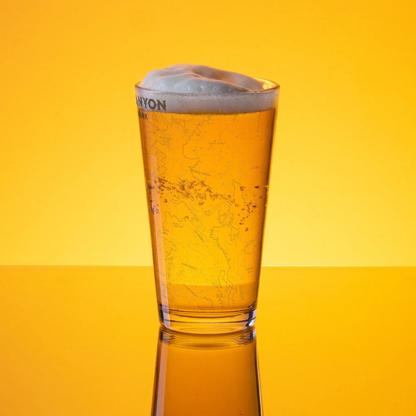 Bryce Canyon National Park Topographic Pint Glass USGS Map Print - Park Service Apparel