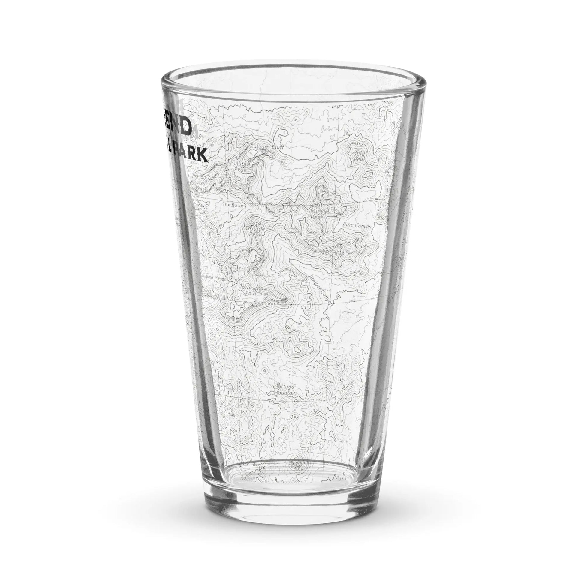 Big Bend National Park Topographic Pint Glass - Park Service Apparel