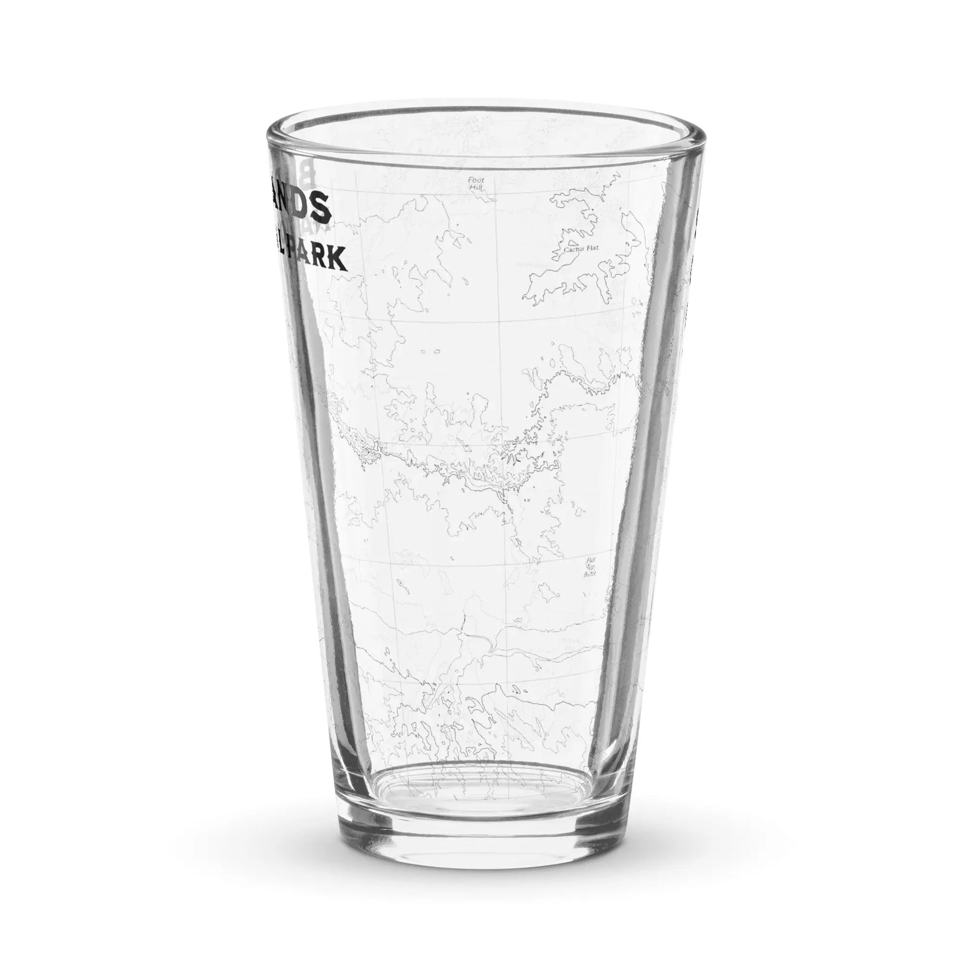 Badlands National Park Topographic Pint Glass - Park Service Apparel
