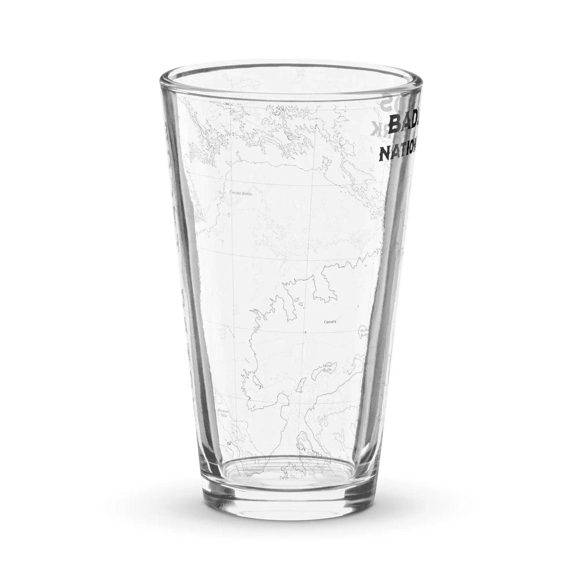 Badlands National Park Topographic Pint Glass - Park Service Apparel