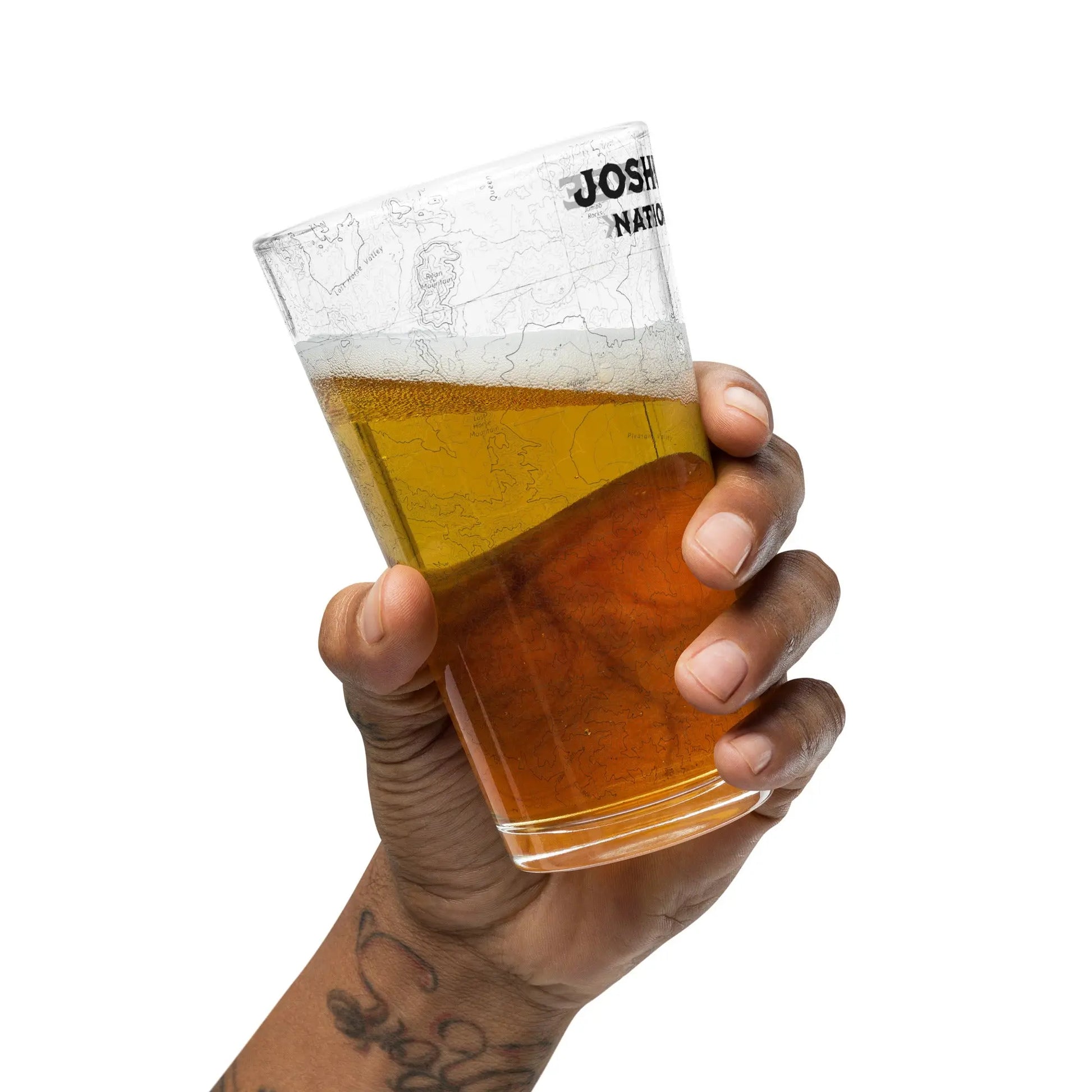 Joshua Tree National Park Topographic Pint Glass - Park Service Apparel