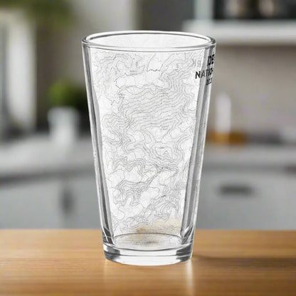Denali National Park Topographic Pint Beer Glass - Park Service Apparel