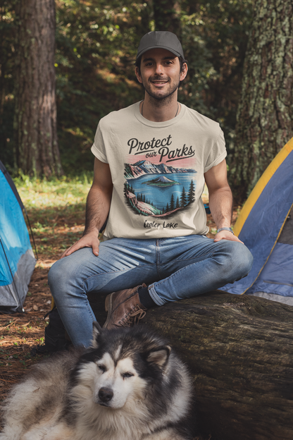 Protect Our Parks Crater Lake National Park Unisex Fit Soft T-Shirt Printify