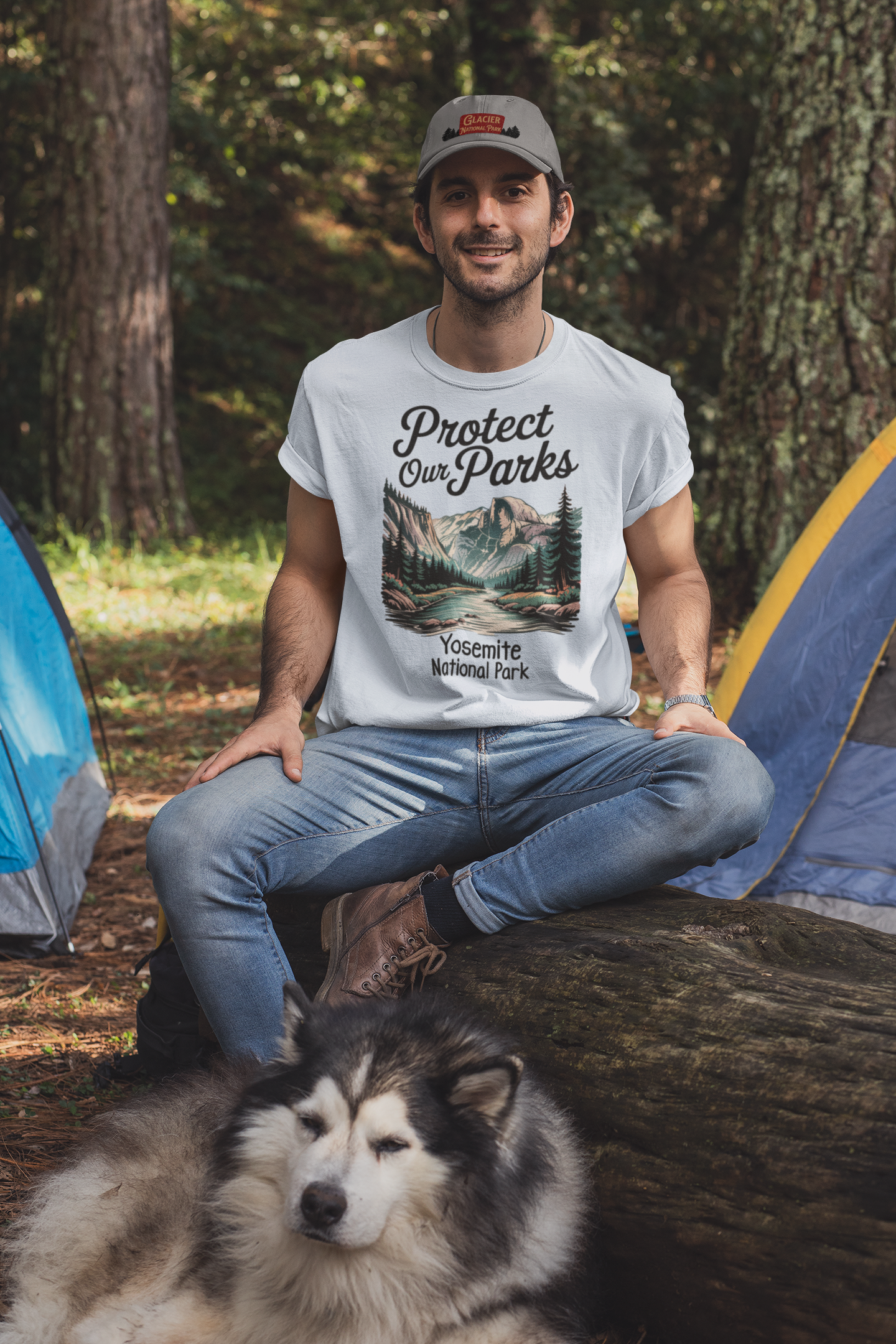 Protect Our Parks Yosemite Valley Half Dome Unisex Fit Soft T-Shirt Printify