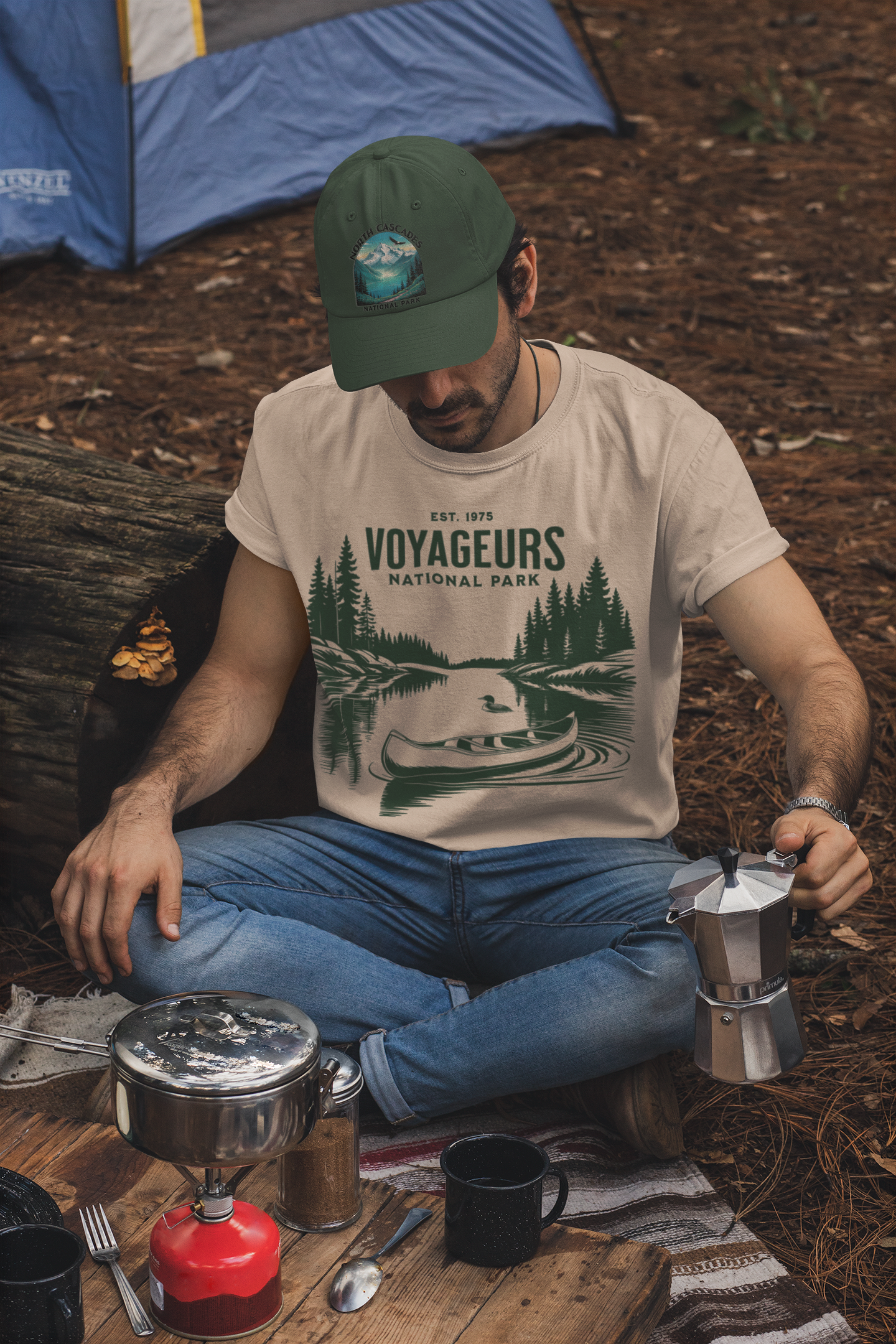 Voyageurs National Park Canoe Art Unisex Fit Soft T-Shirt