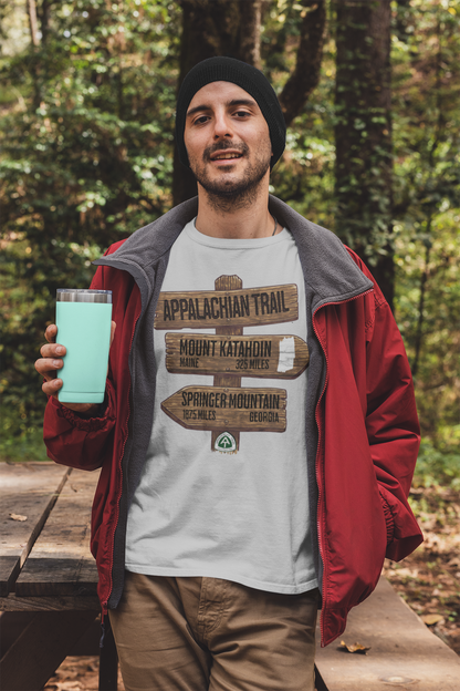 Appalachian Trail White Blaze Unisex Fit Soft T-Shirt Katahdin Springer 2200 Miles Printify