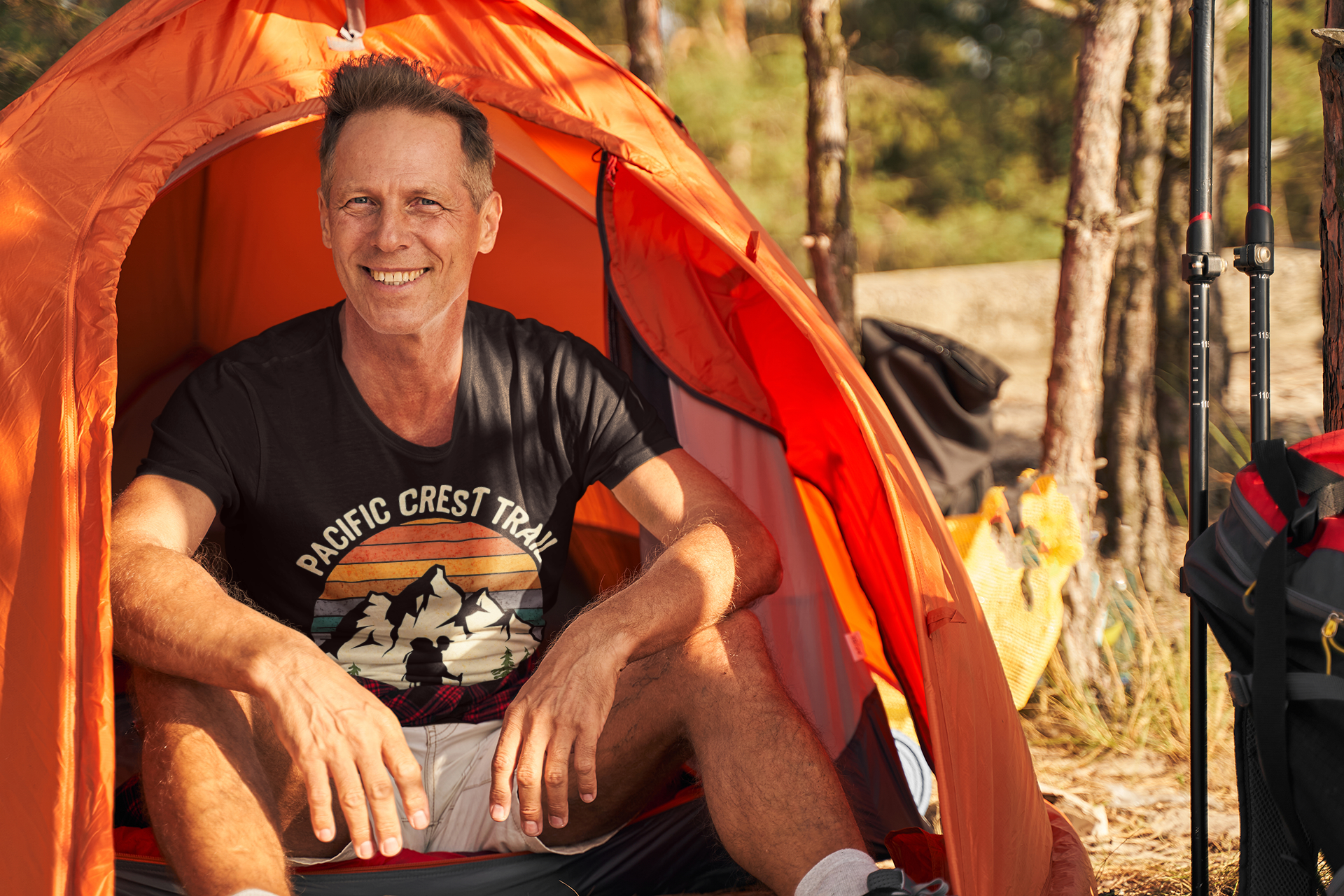 Pacific Crest Trail Unisex Fit Soft T-Shirt 2,650 Miles Of Adventure Printify