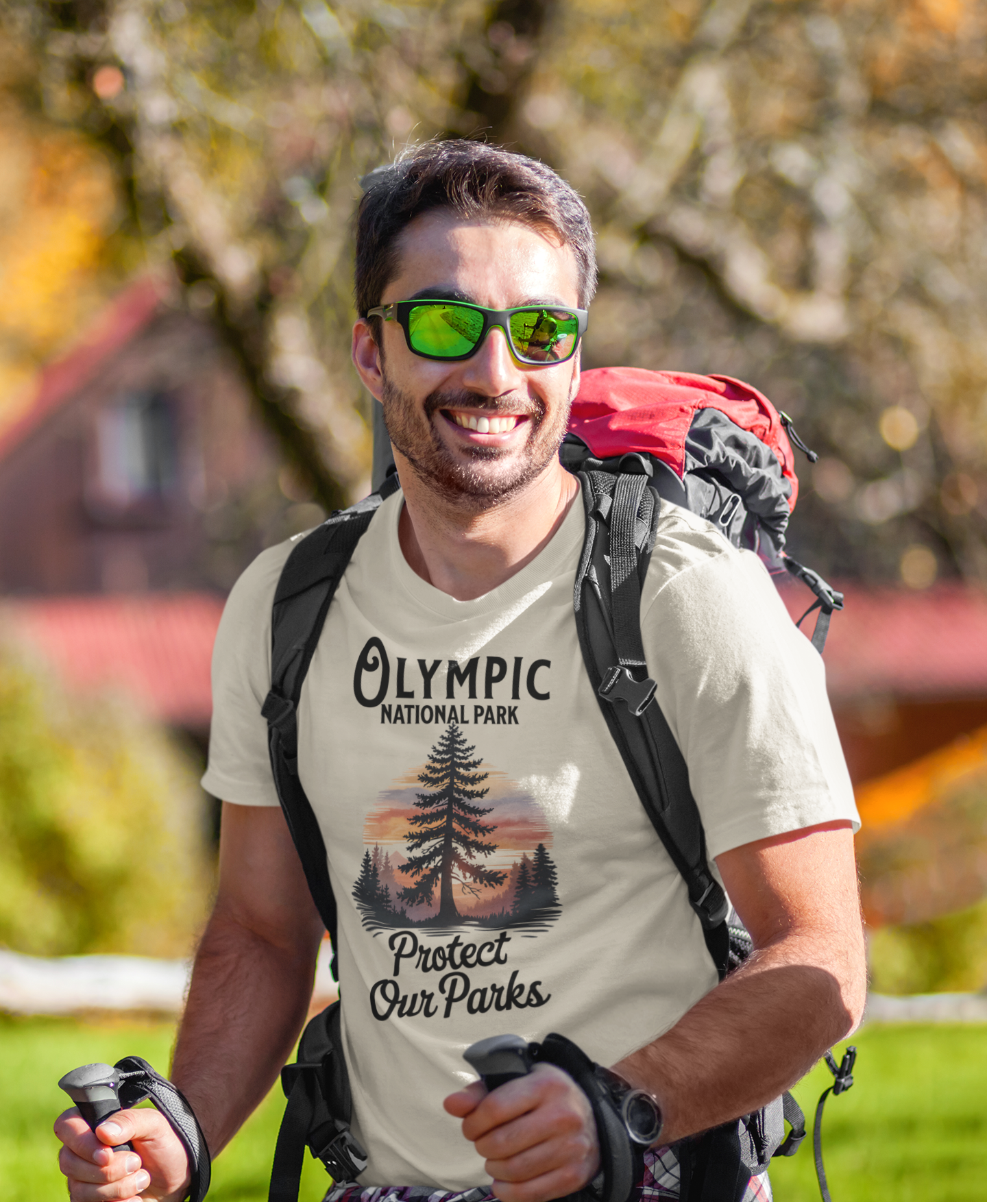 Protect Our Parks Olympic National Park Unisex Fit Soft T-Shirt Printify
