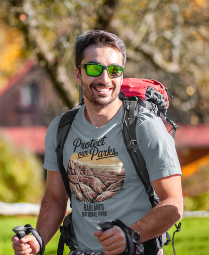 Protect Our Parks Badlands National Park Unisex Fit Soft T-Shirt Printify