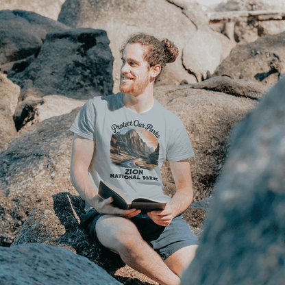 Protect Our Parks Zion National Park Unisex Fit Soft T-Shirt Printify