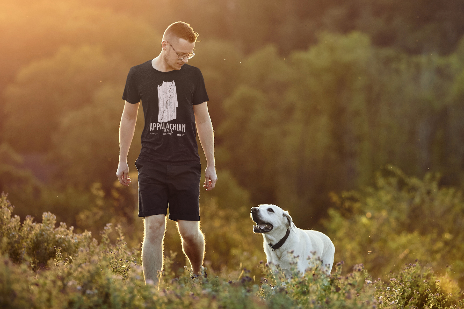 Appalachian Trail White Blaze Map Unisex Fit Sport Tech Performance T-shirt Printify