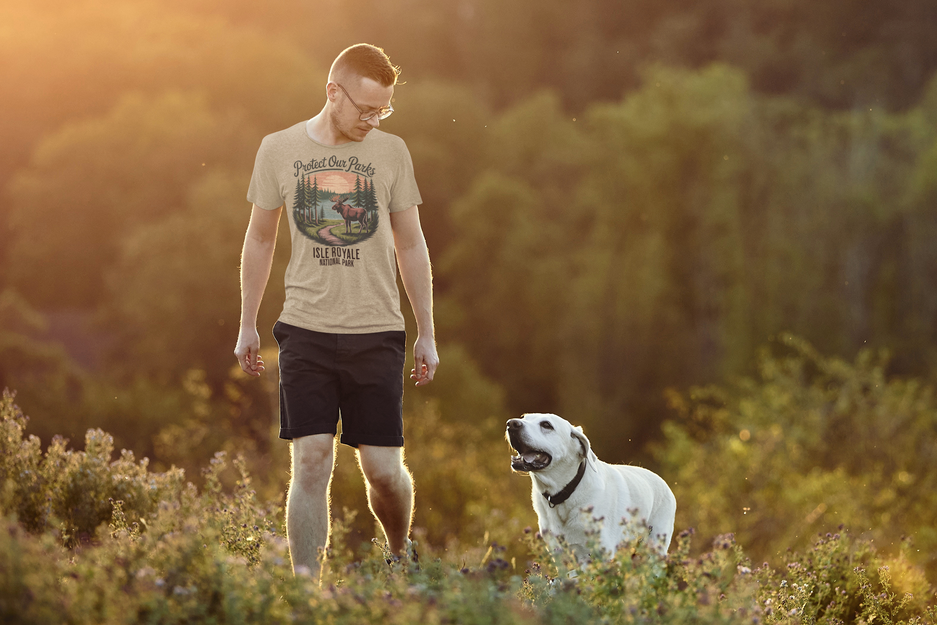 Protect Our Parks Isle Royale National Park Unisex Fit Soft T-Shirt Printify