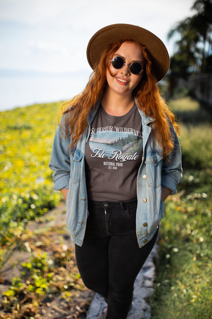 Isle Royale National Park Unisex Fit Soft T-Shirt Superior Wilderness Printify