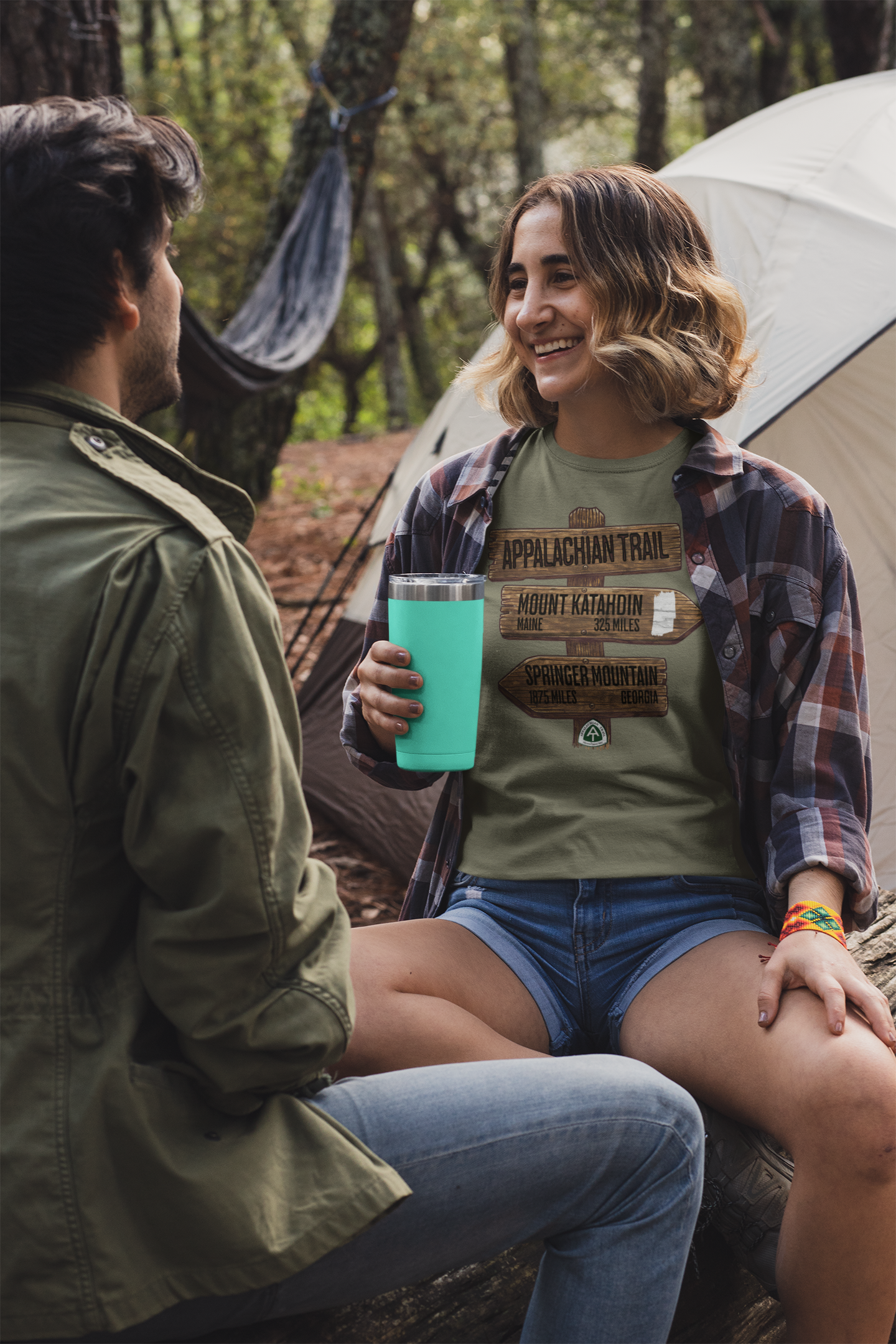 Appalachian Trail White Blaze Unisex Fit Soft T-Shirt Katahdin Springer 2200 Miles Printify