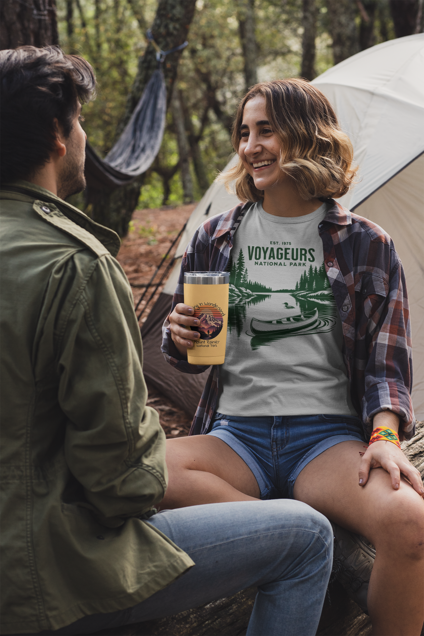 Voyageurs National Park Canoe Art Unisex Fit Soft T-Shirt
