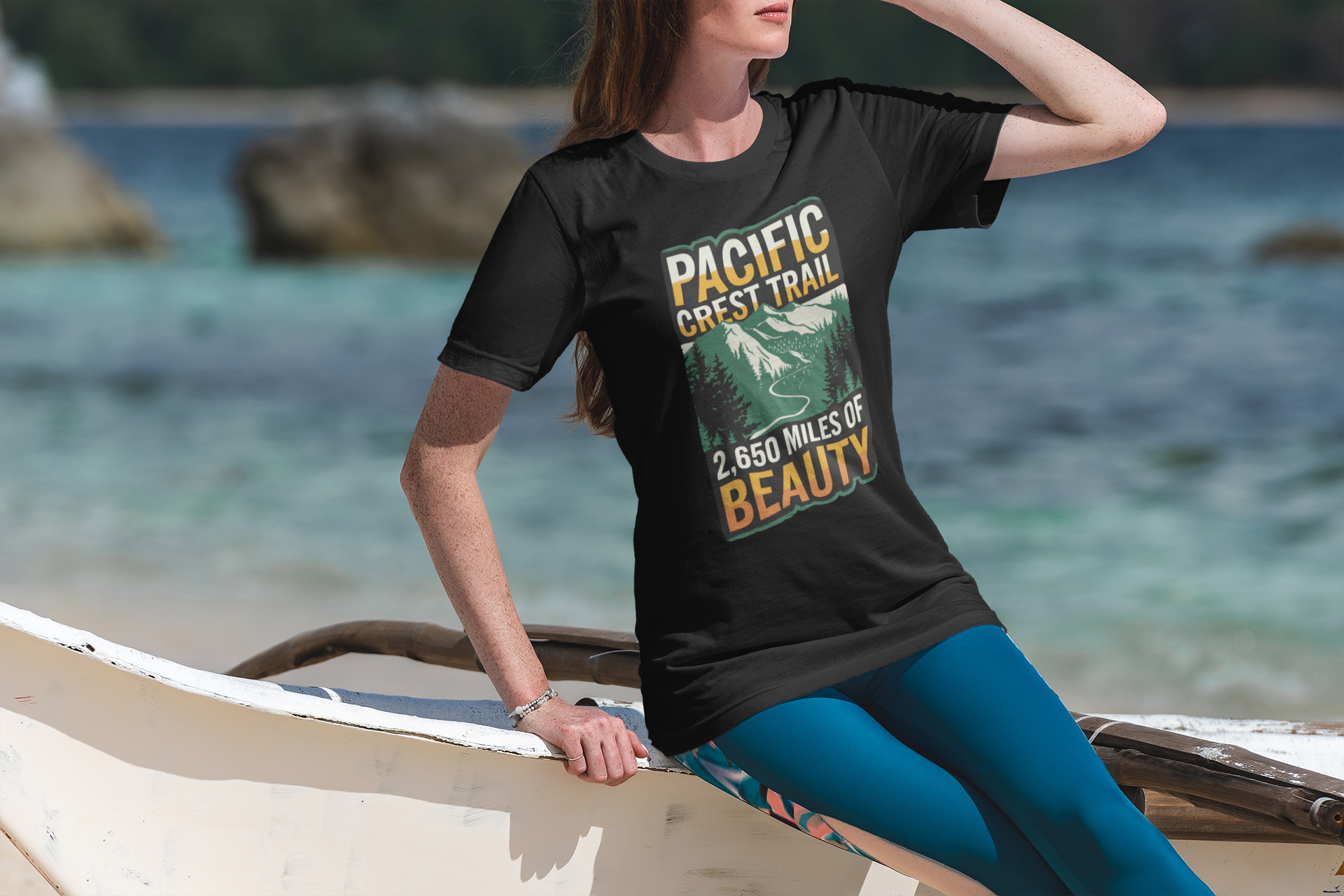 Pacific Crest Trail Unisex Fit Soft T-Shirt 2,650 Miles Of Beauty Printify