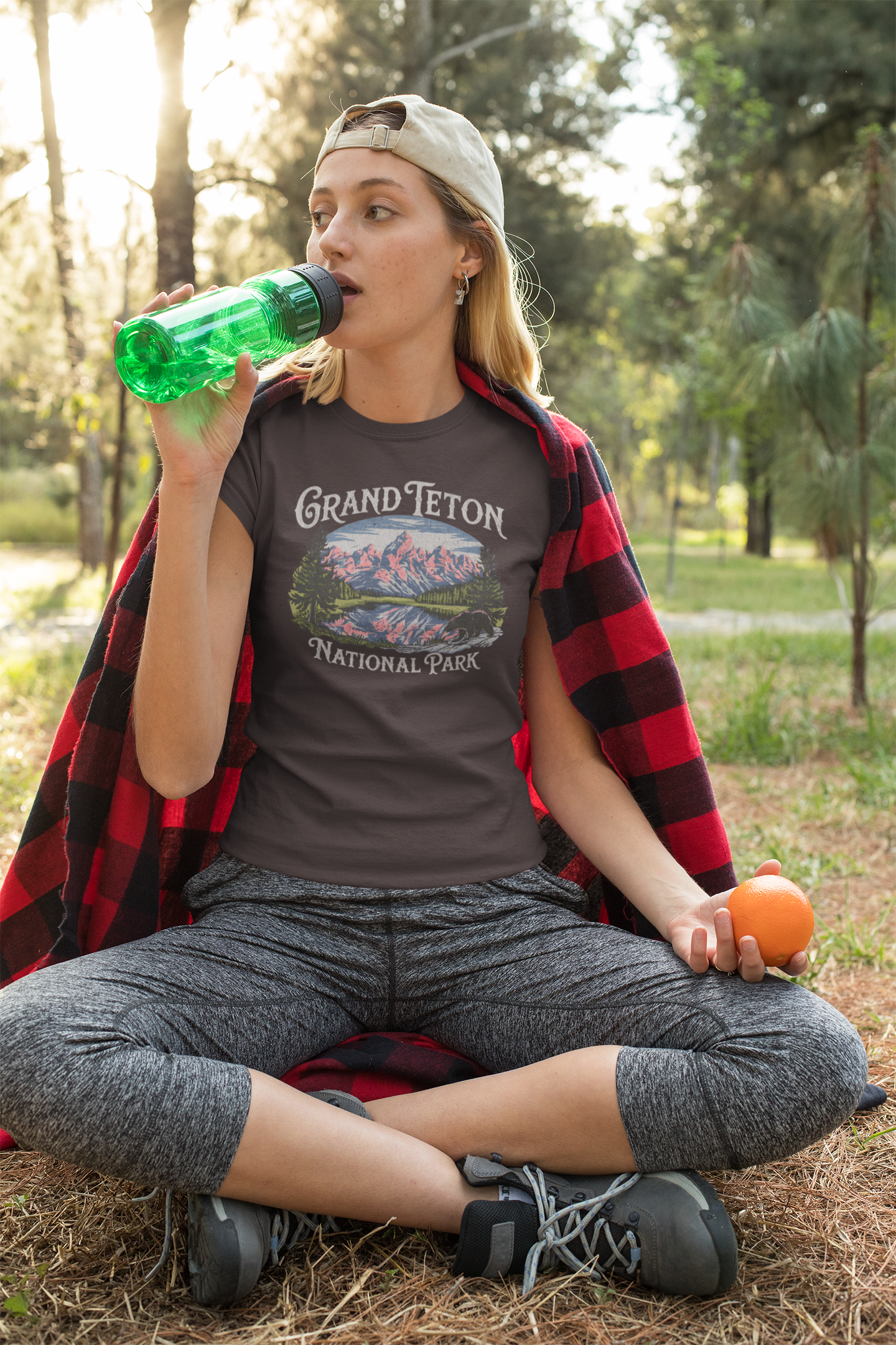 Grand Teton National Park Unisex Fit Soft Vintage T-Shirt Printify