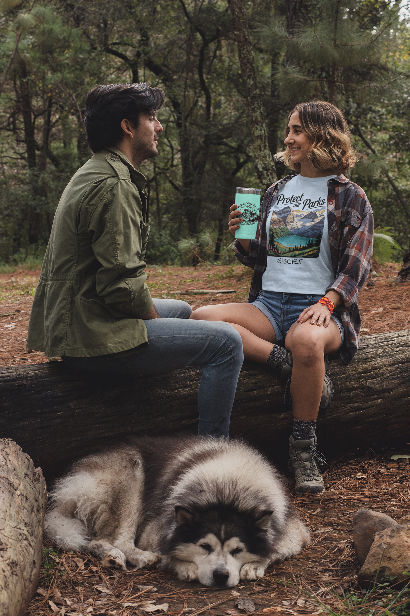 Protect Our Parks Glacier National Park Unisex Fit Soft T-Shirt Printify