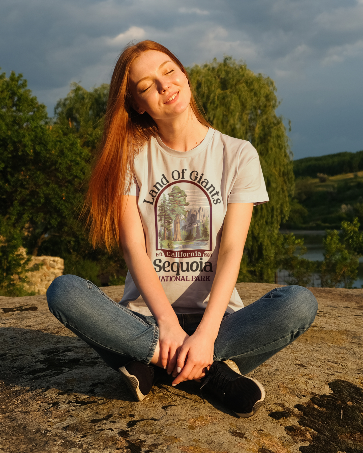 Sequoia National Park Unisex Fit Soft T- Shirt Land Of Giants Printify