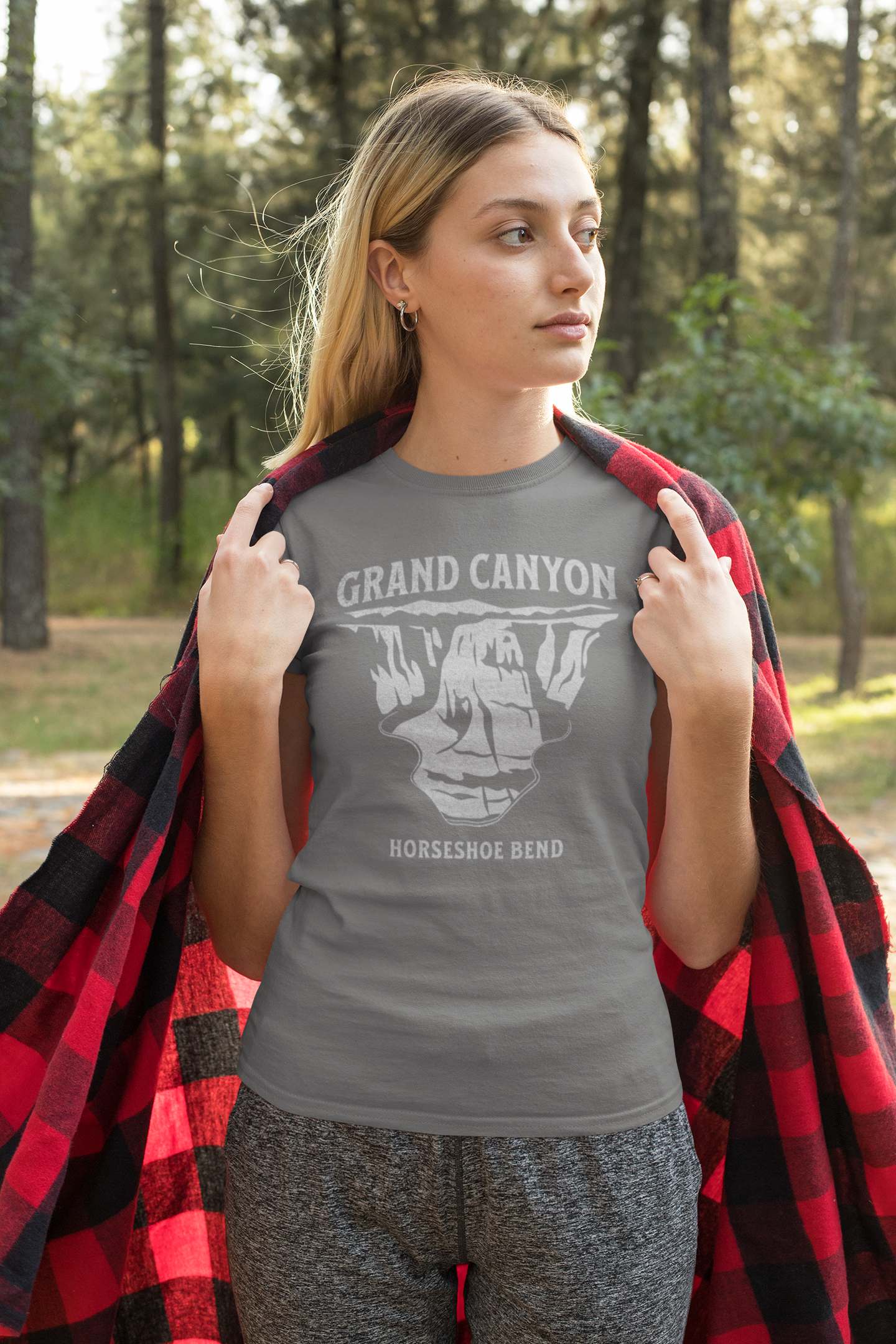 Grand Canyon Unisex Fit Soft T-Shirt Textured Horseshoe Bend Glen Canyon Printify