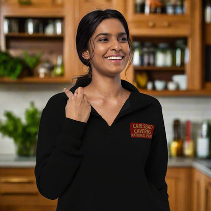 Carlsbad Caverns National Park 1/4 Zip Fleece Pullover Sweater Park Service Apparel