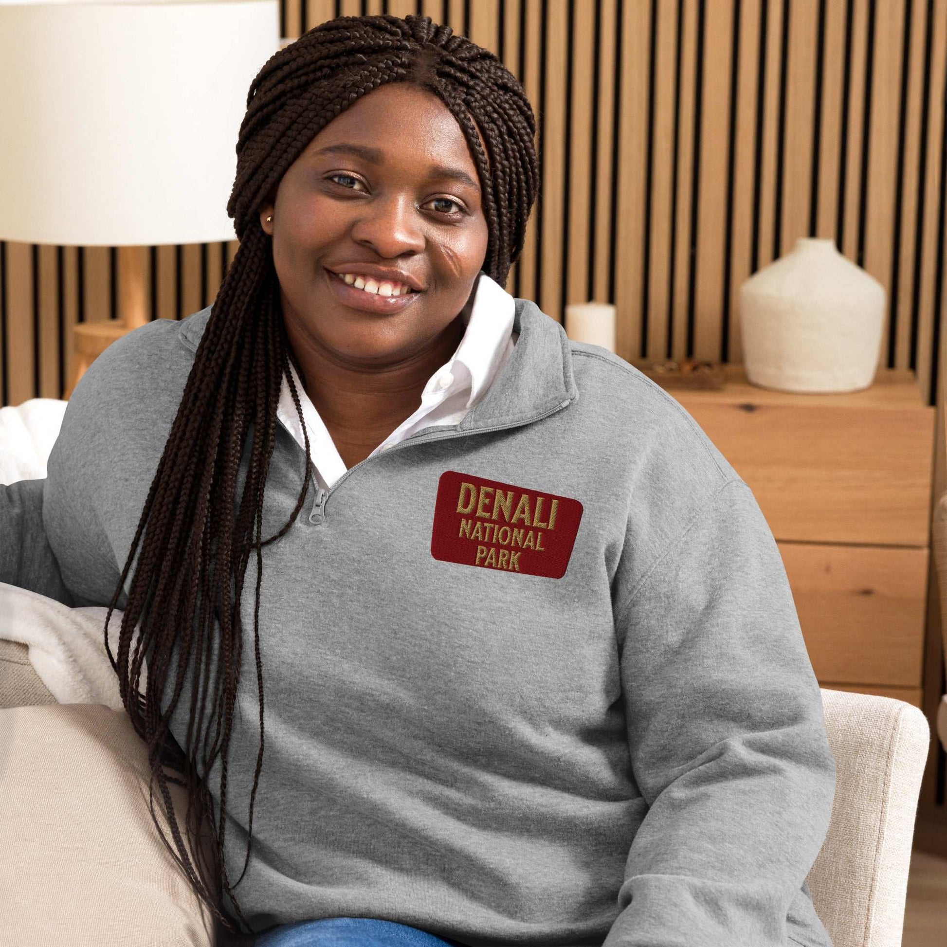 Denali National Park 1/4 Zip Fleece Pullover Park Service Apparel