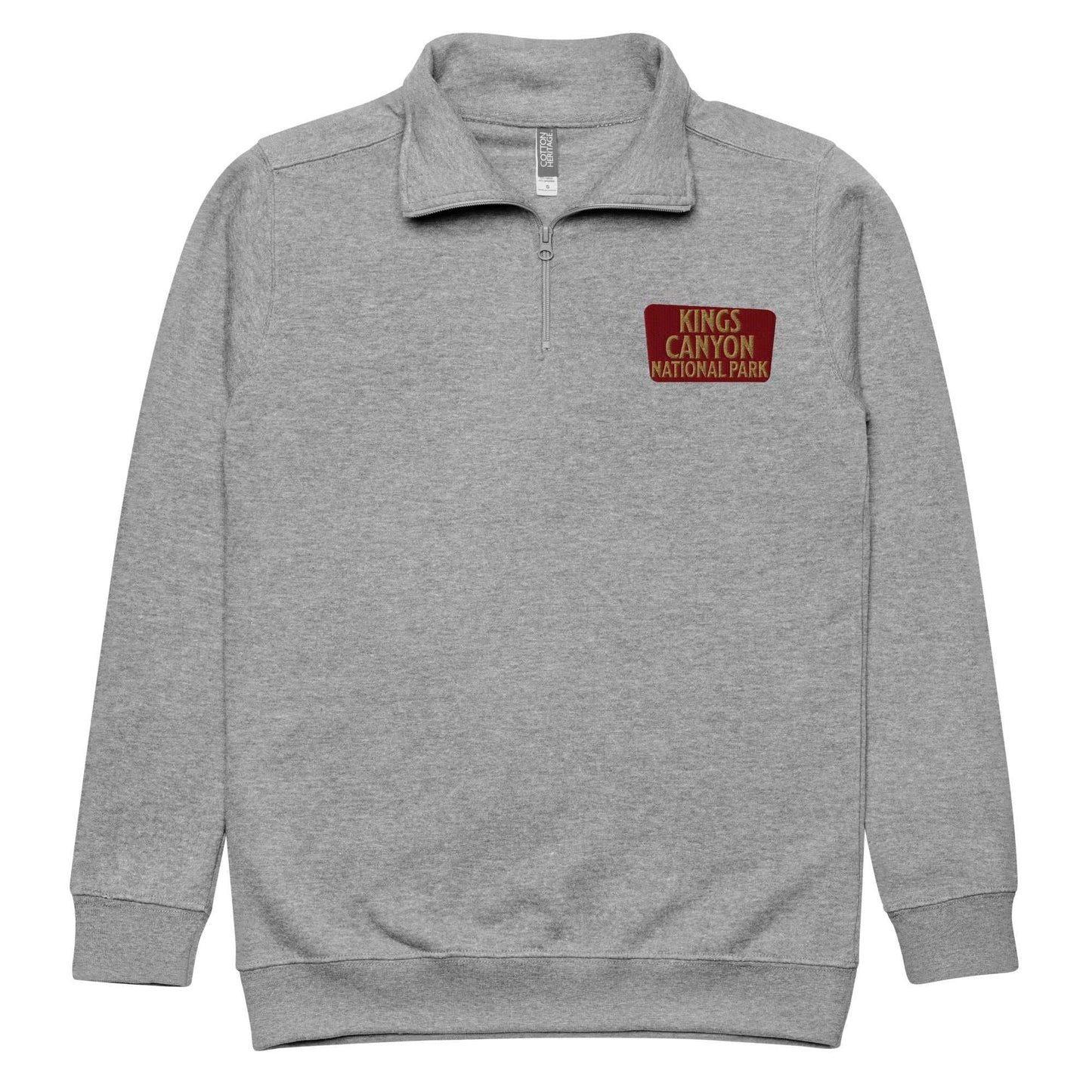 Kings Canyon Unisex fleece pullover Sweater Park Service Apparel Carbon Grey S