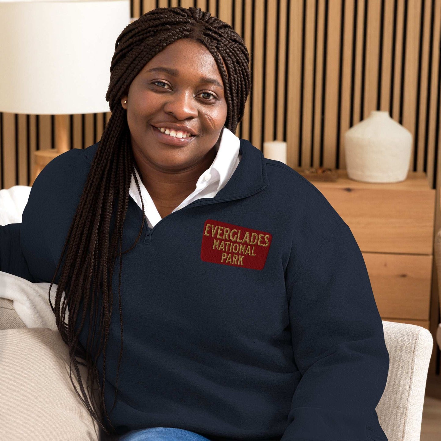 Everglades National Park 1/4 Zip Fleece Pullover Park Service Apparel