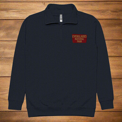 Everglades National Park 1/4 Zip Fleece Pullover Park Service Apparel Navy S