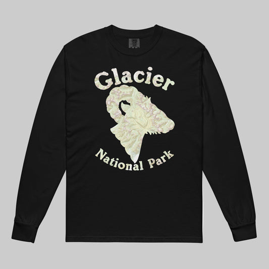 Glacier Ram Long Sleeve Heavyweight Topo Tee T-Shirt Park Service Apparel Black S